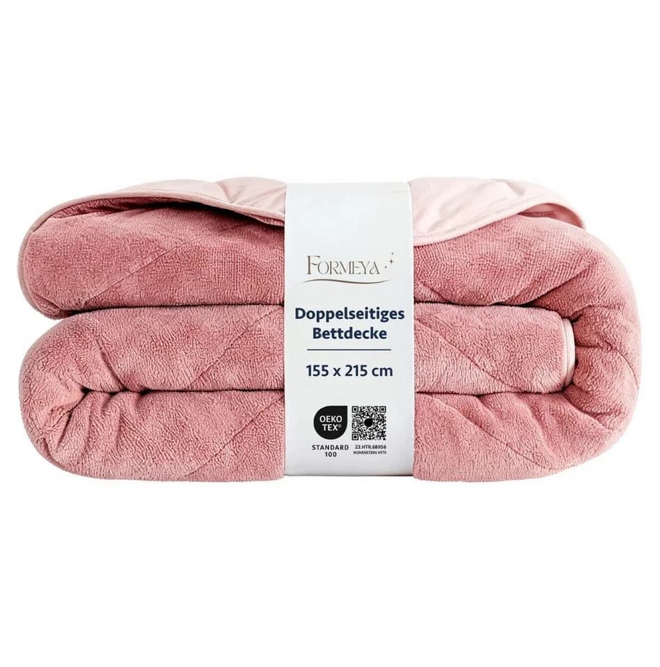 Formeya Wellsoft Wendesteppdecke Rosa 155x220 cm - Bild 4
