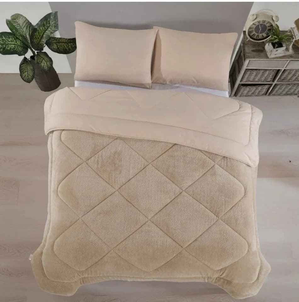 Formeya Wellsoft Wendesteppdecke Braun Ganzjahres Doppelbett - Bild 2