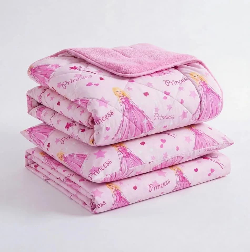 Formeya Kinderbettwäsche Prinzessin Wellsoft Wendesteppdecke Rosa - Bild 3