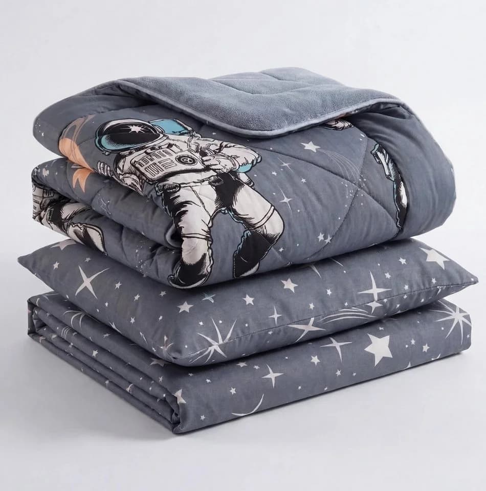 Formeya Kinderbettwäsche Set Astronaut grau mit Wendedecke - Bild 5