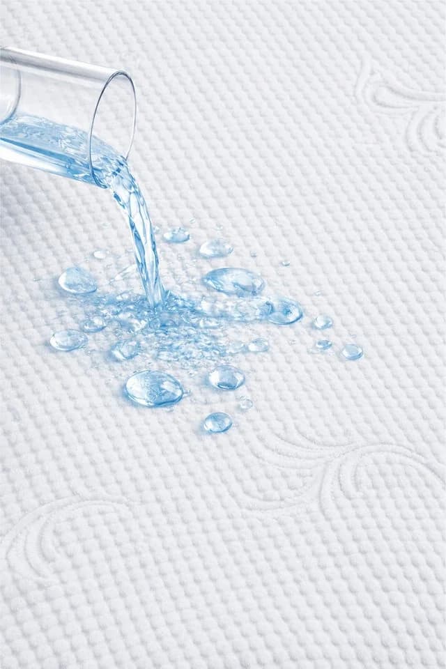 Formeya Wasserdichter Matratzenschoner Mikrofaser 3D-Blumensteppung Weiß - Bild 4
