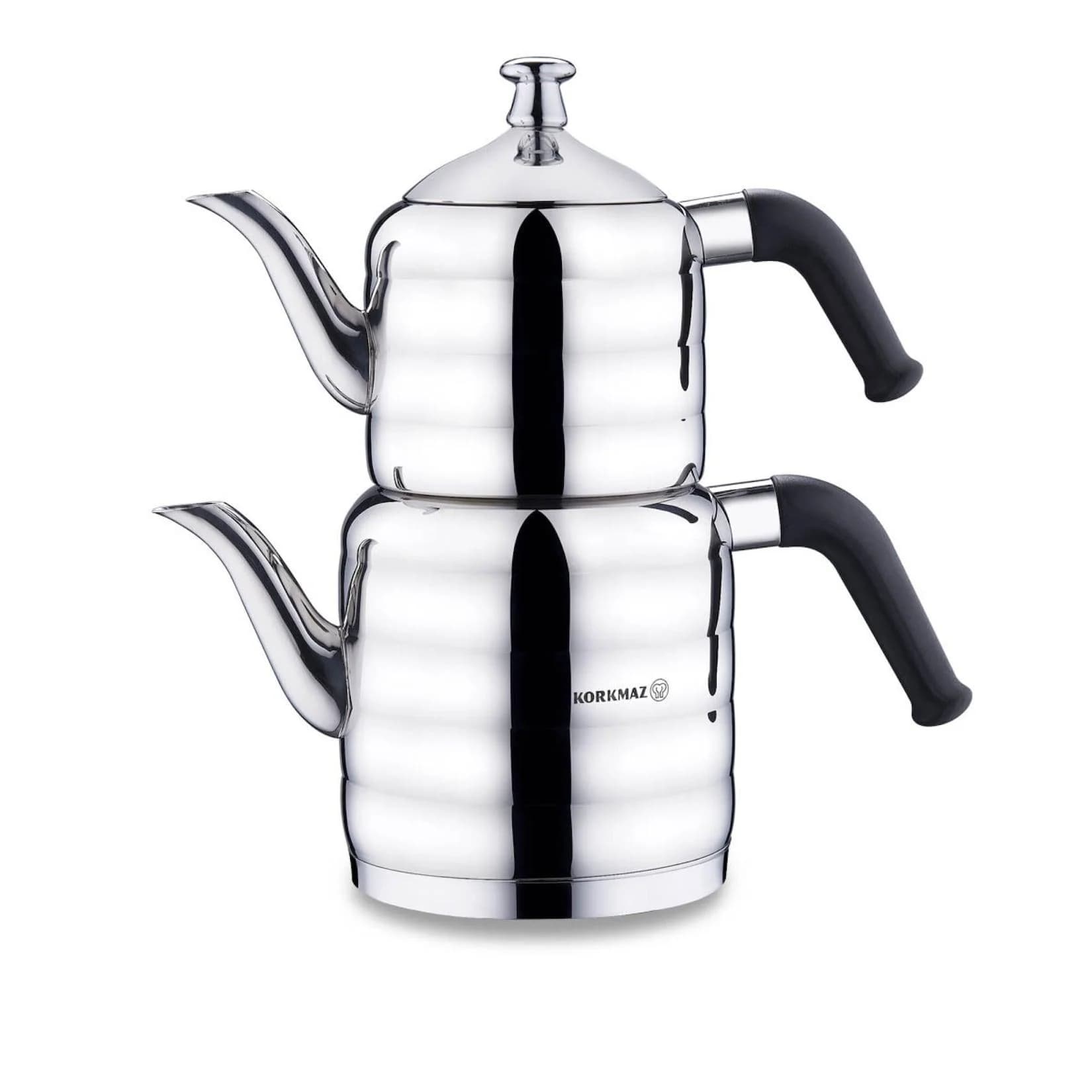 Korkmaz Mina Maxi Teekannen-Set 1,1 Liter Edelstahl