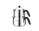 Korkmaz Caydanlik-Teekanne Orbit Maxi A038 2,2 l Edelstahl silber Bild 1