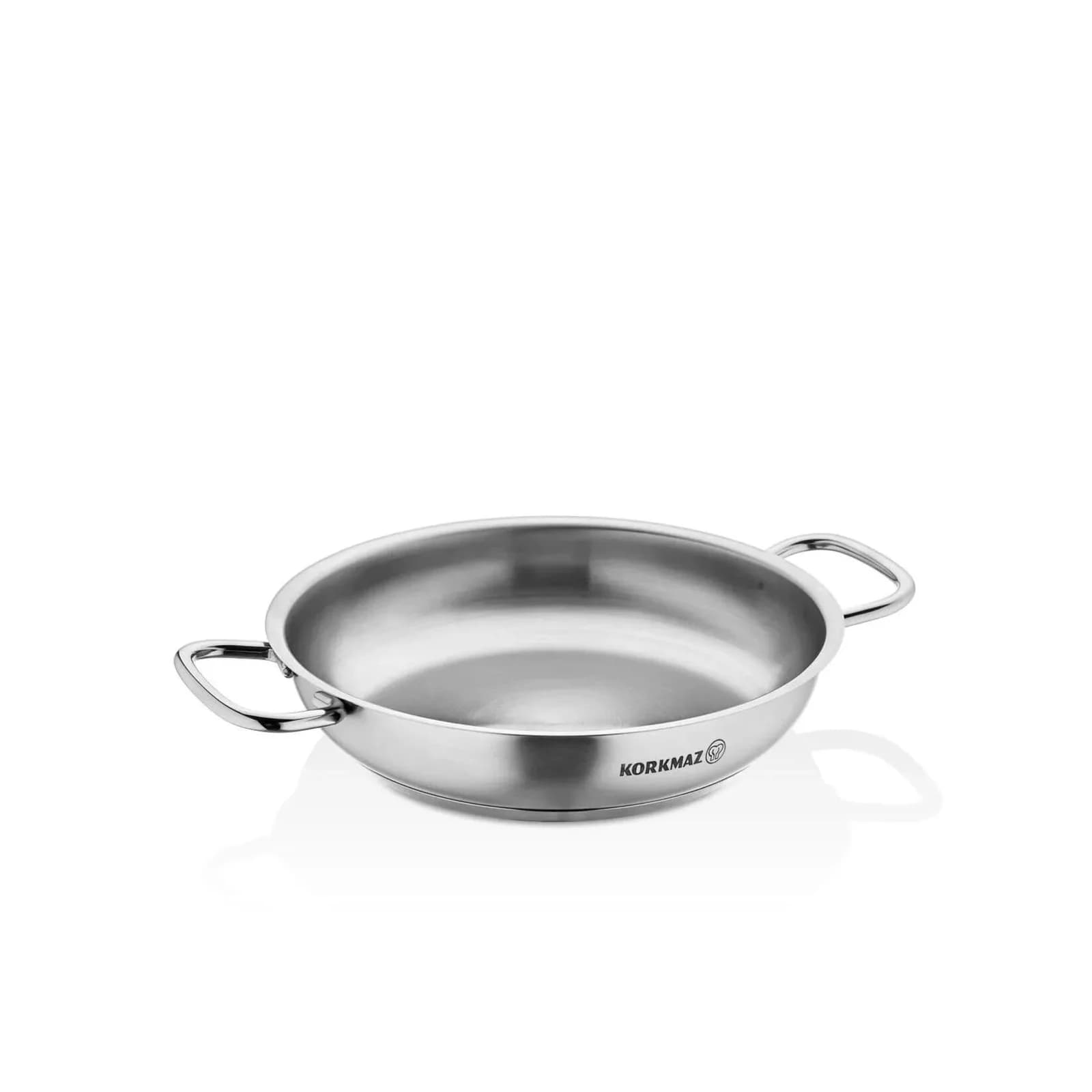 Korkmaz Proline Paella Bratpfanne 40 cm Edelstahl 8L