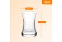 LAV Zen Teeglas-Set 12-tlg. mit Untertassen, Glas, Transparent Bild 1