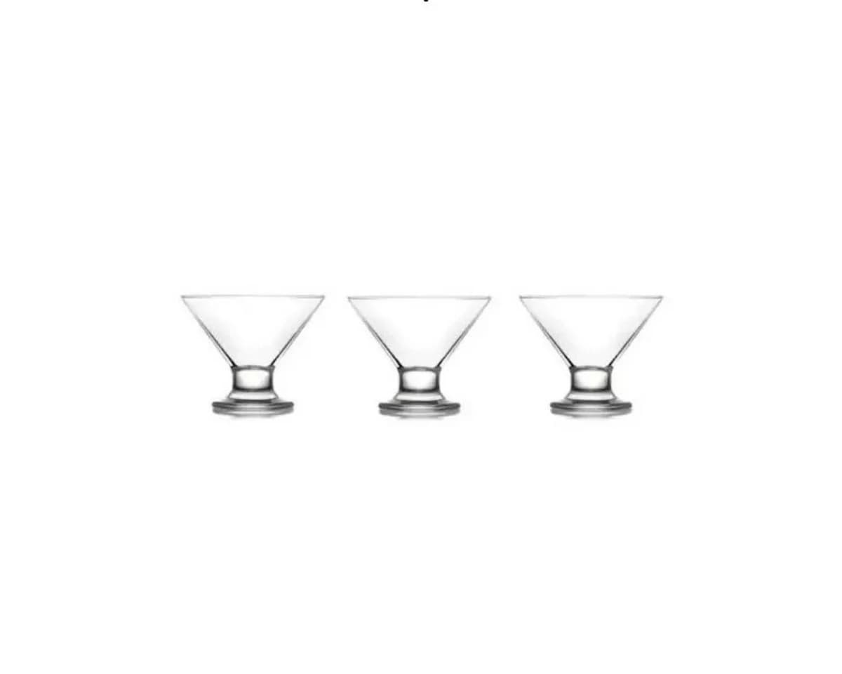LAV Dessertschale Crema 3er Set Glas Transparent - Bild 2