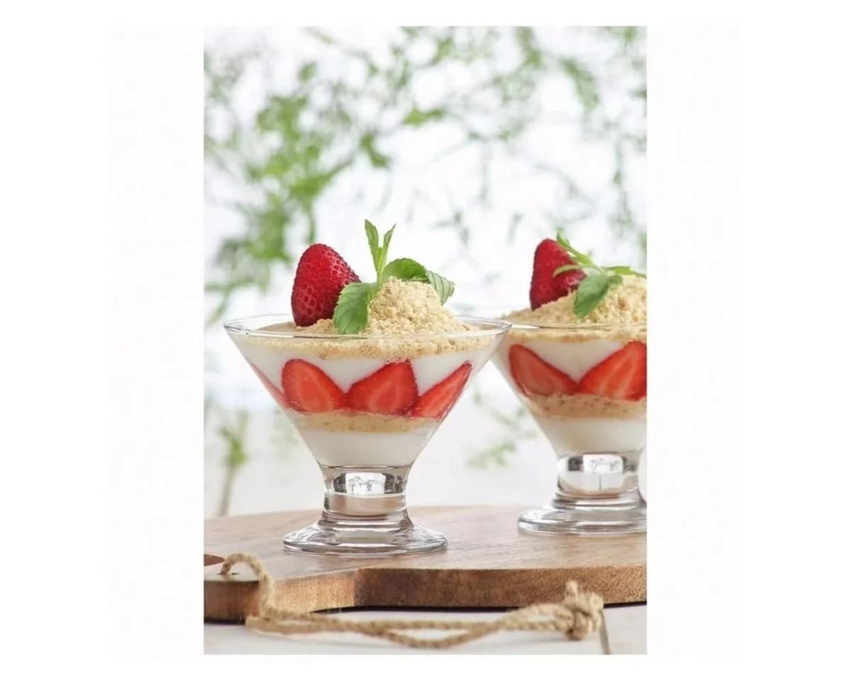 LAV Dessertschale Crema 3er Set Glas Transparent - Bild 3