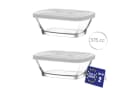 LAV Defne Glasbehälter mit Deckel 375 ml 2er Set Transparent Bild 1