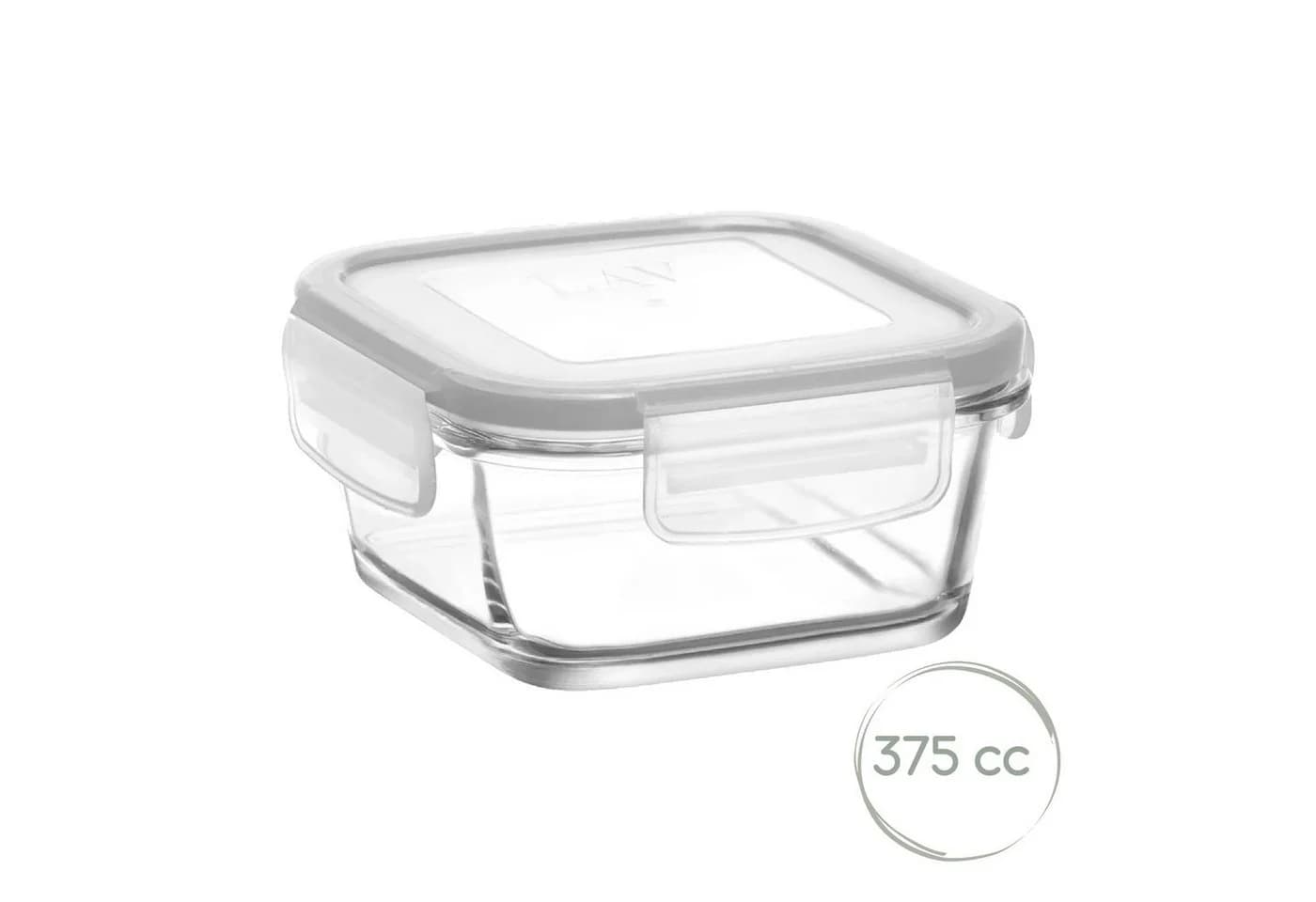 LAV Fresco Glasbehälter mit Deckel 375 ml Transparent - Bild 2