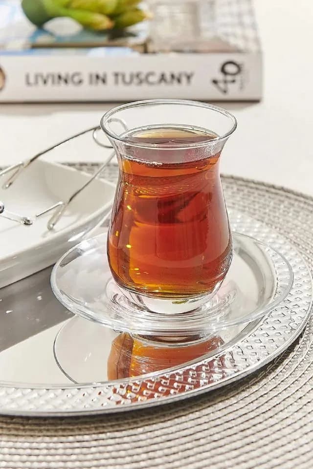 Pasabahce Galata Teeglas 6er Set Transparent Gehärtetes Glas