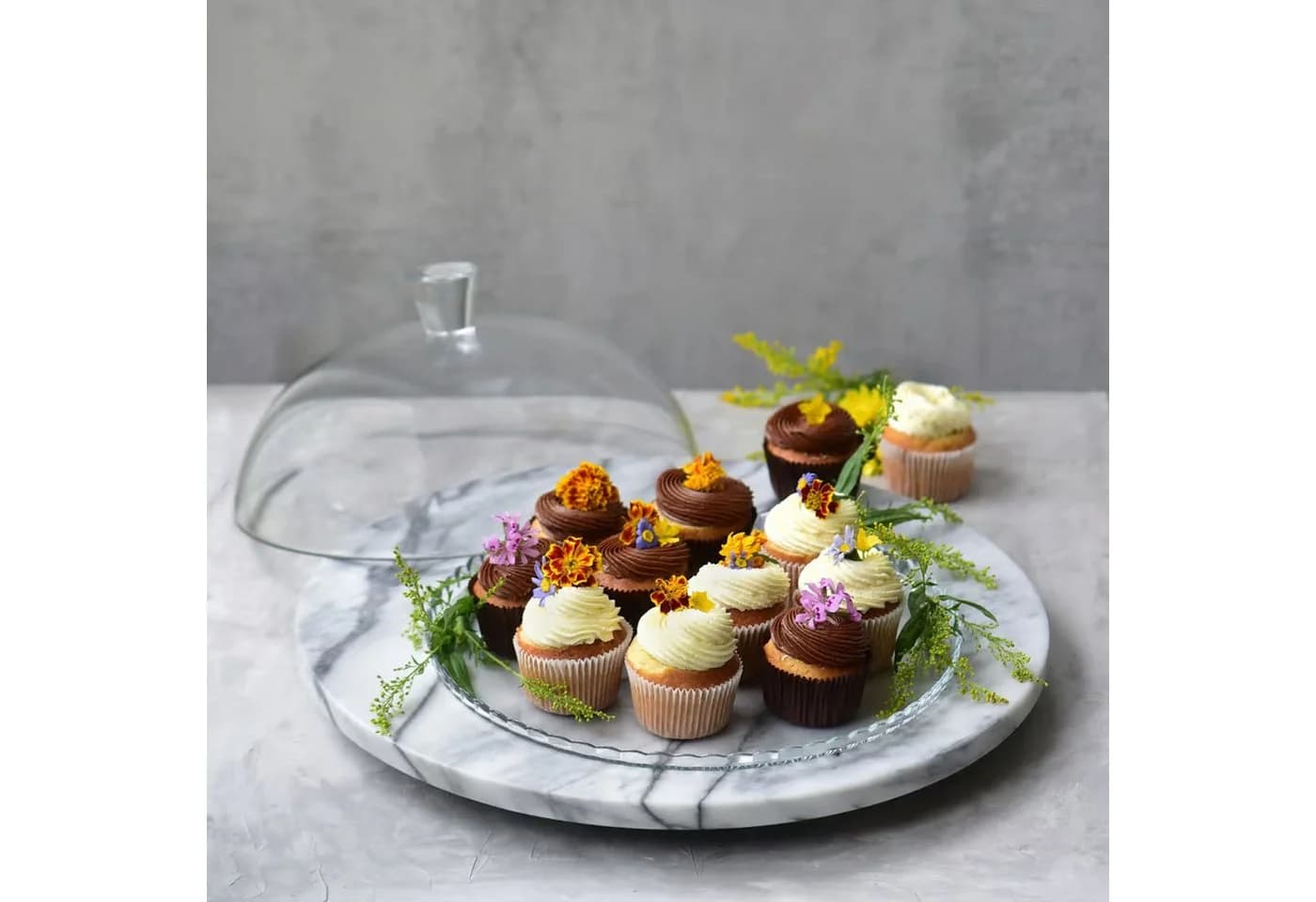 Pasabahce Patisserie Servierplatte mit Haube Glas Transparent - Bild 5