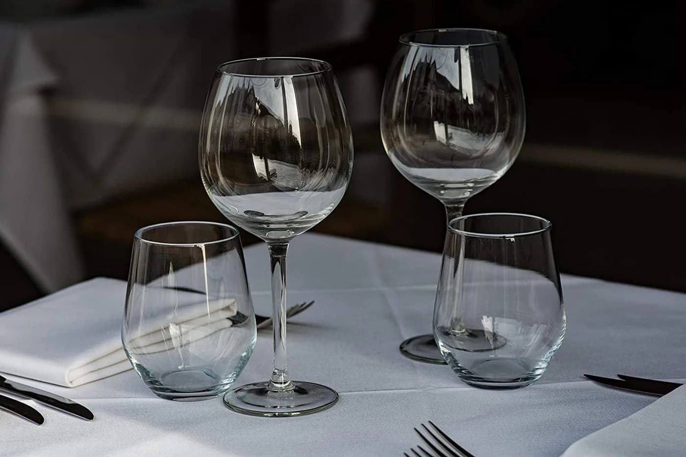 Pasabahce Glas Allegra Set 24-tlg. Transparent Stammloses Weinglas 425 ml - Bild 4
