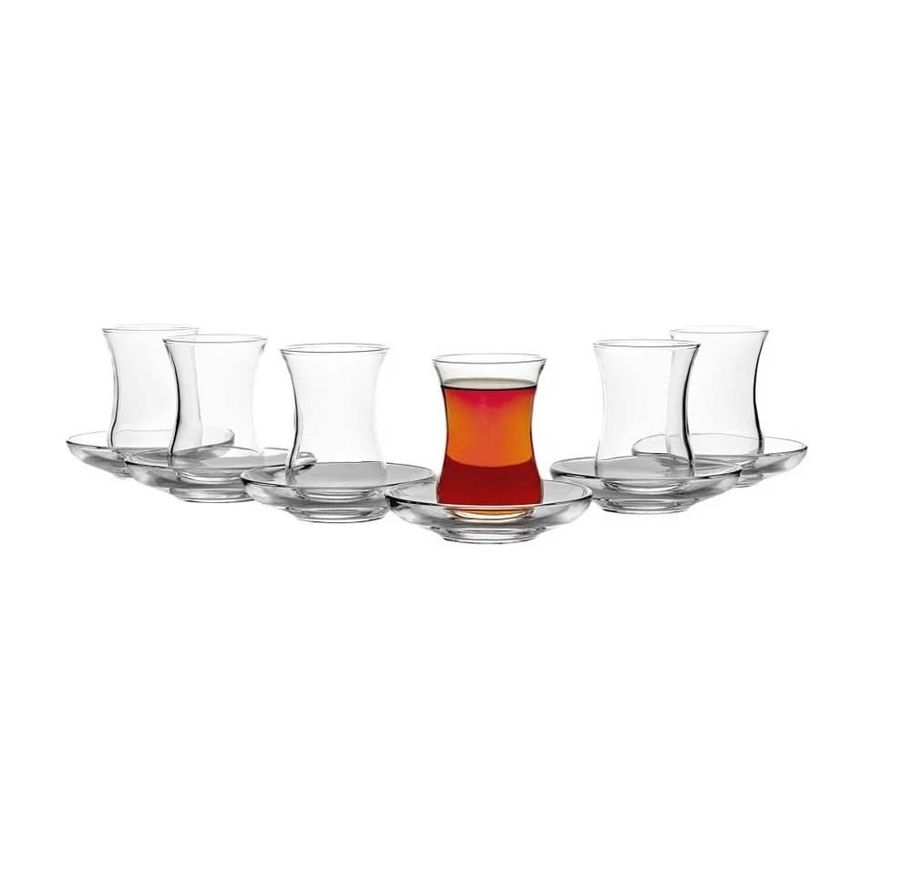Pasabahce Üsküdar Teeglas-Set 12-tlg. Transparent Gehärtetes Glas - Bild 2