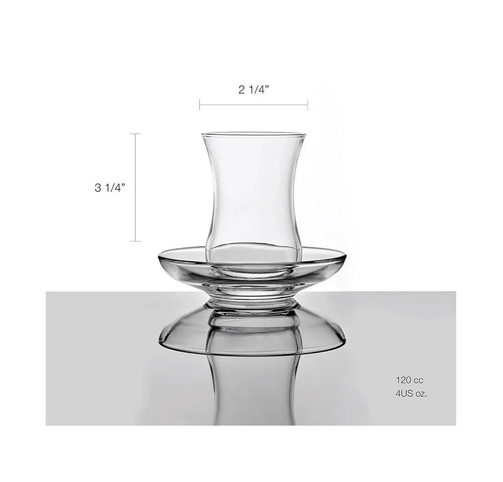 Pasabahce Üsküdar Teeglas-Set 12-tlg. Transparent Gehärtetes Glas - Bild 3