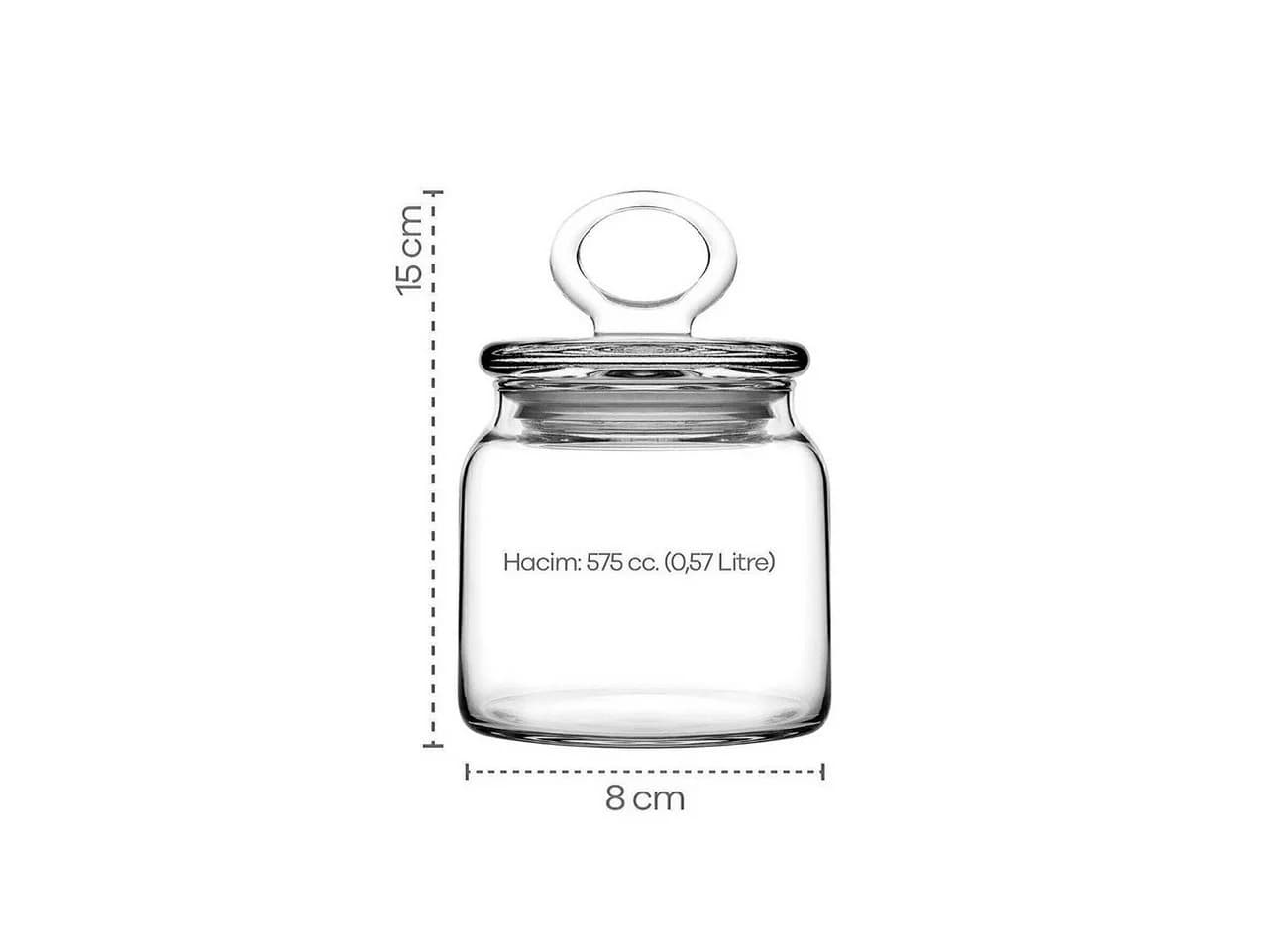 Pasabahce Vorratsdose Kitchen Slim Glas 575 ml - Bild 3