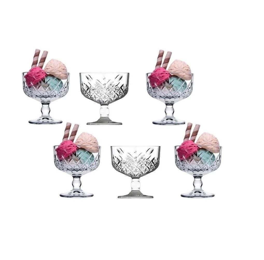 Pasabahce Timeless Ice Cream Schale 6er Set Glas Transparent