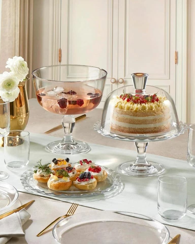 Pasabahce Servierteller Petite Patisserie Glas Transparent