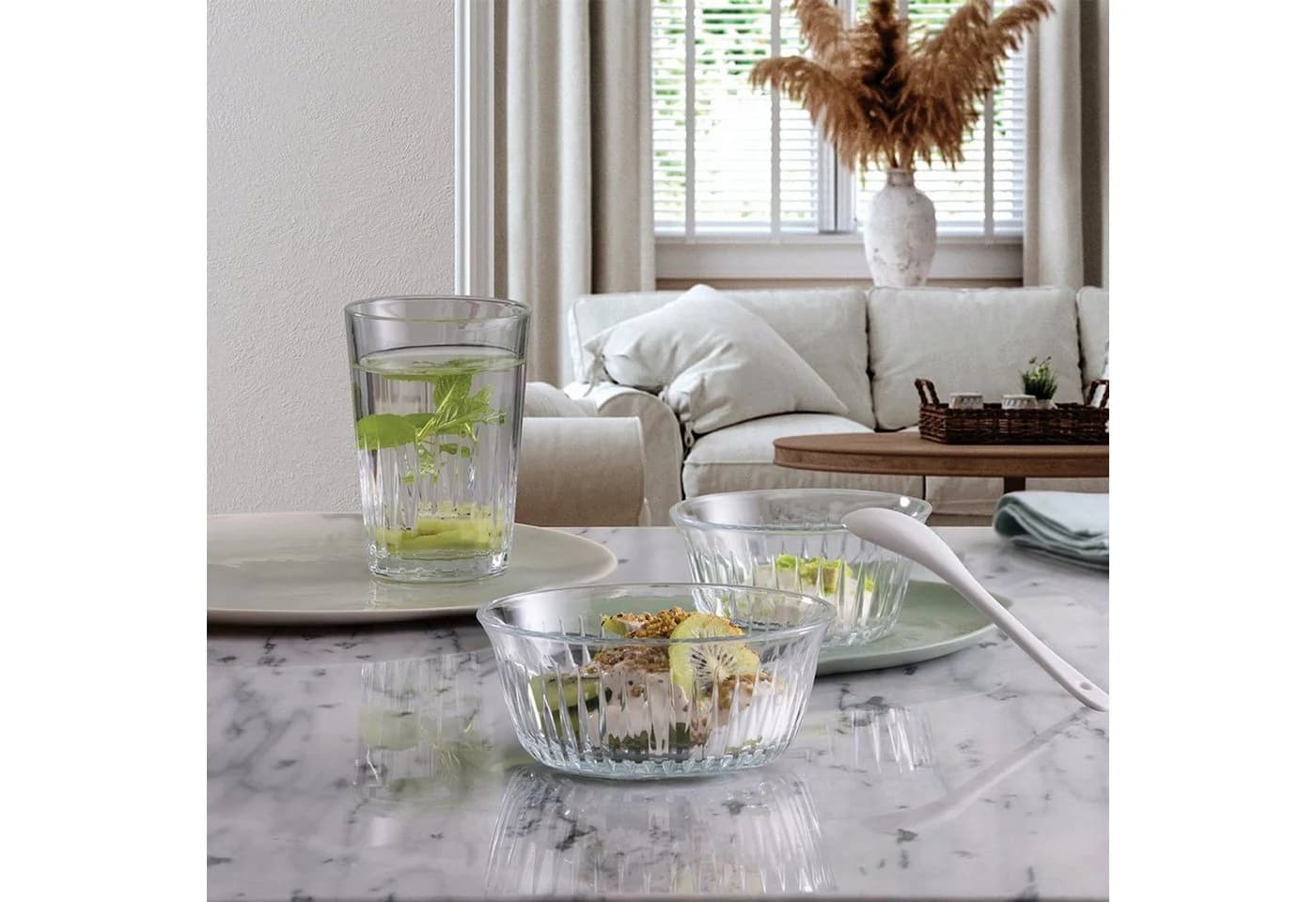Pasabahce Frezya Glasschüssel 6er Set Transparent