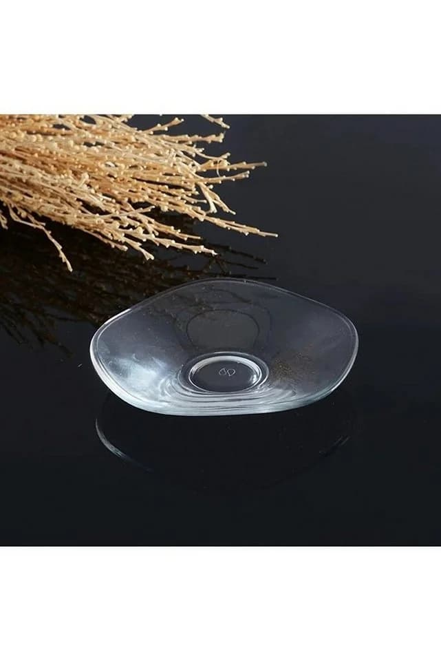 Pasabahce Untertasse Dantel Teeteller 6er Set Transparent