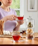 Pasabahce Villa Patisserie Servierschale mit Kuppel 3-teilig Glas Bild 5