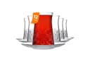 Pasabahçe 12-teiliges Teeset Glas Transparent mit Untertassen Bild 2