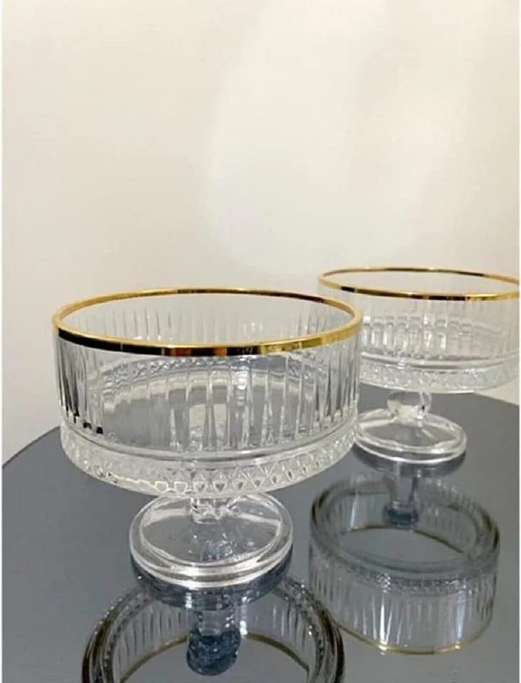 Pasabahce Eisschale Elysia Golden Touch 2er Pack Glas - Bild 3