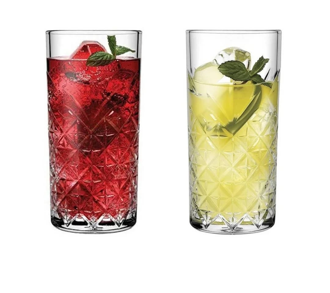 Pasabahce Timeless Longdrinkglas 450ml 6-tlg. Glas Transparent Vintage