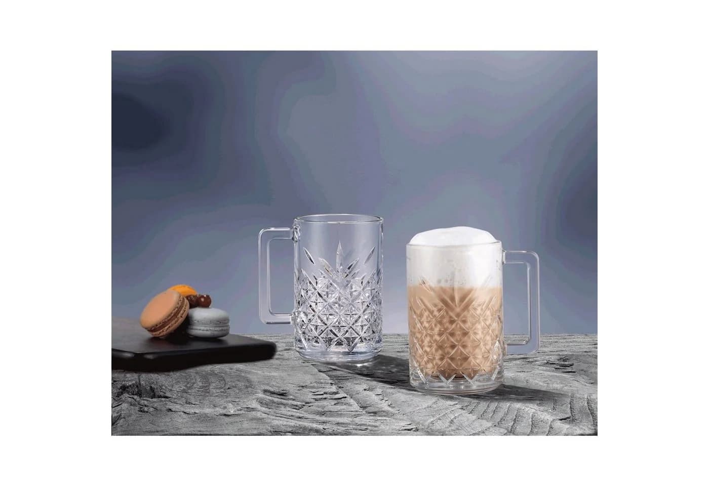 Pasabahce Teeglas Timeless 2er-Set mit Henkel