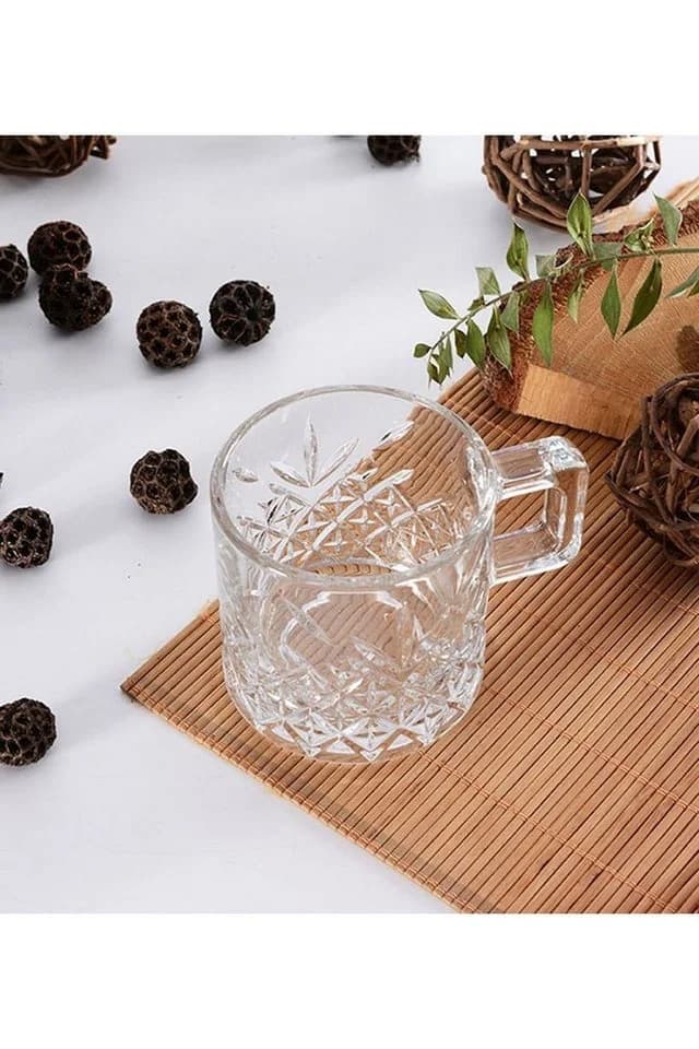 Pasabahce Teeglas Timeless 2er-Gläser Set mit Henkel Transparent