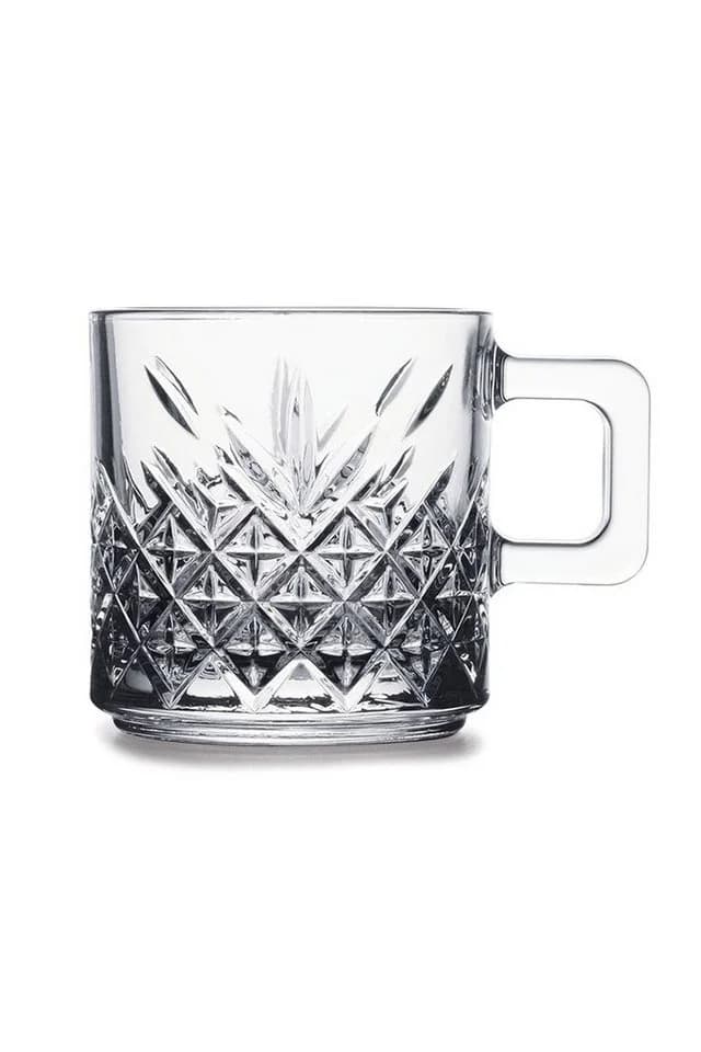 Pasabahce Teeglas Timeless 2er-Gläser Set mit Henkel Transparent - Bild 2