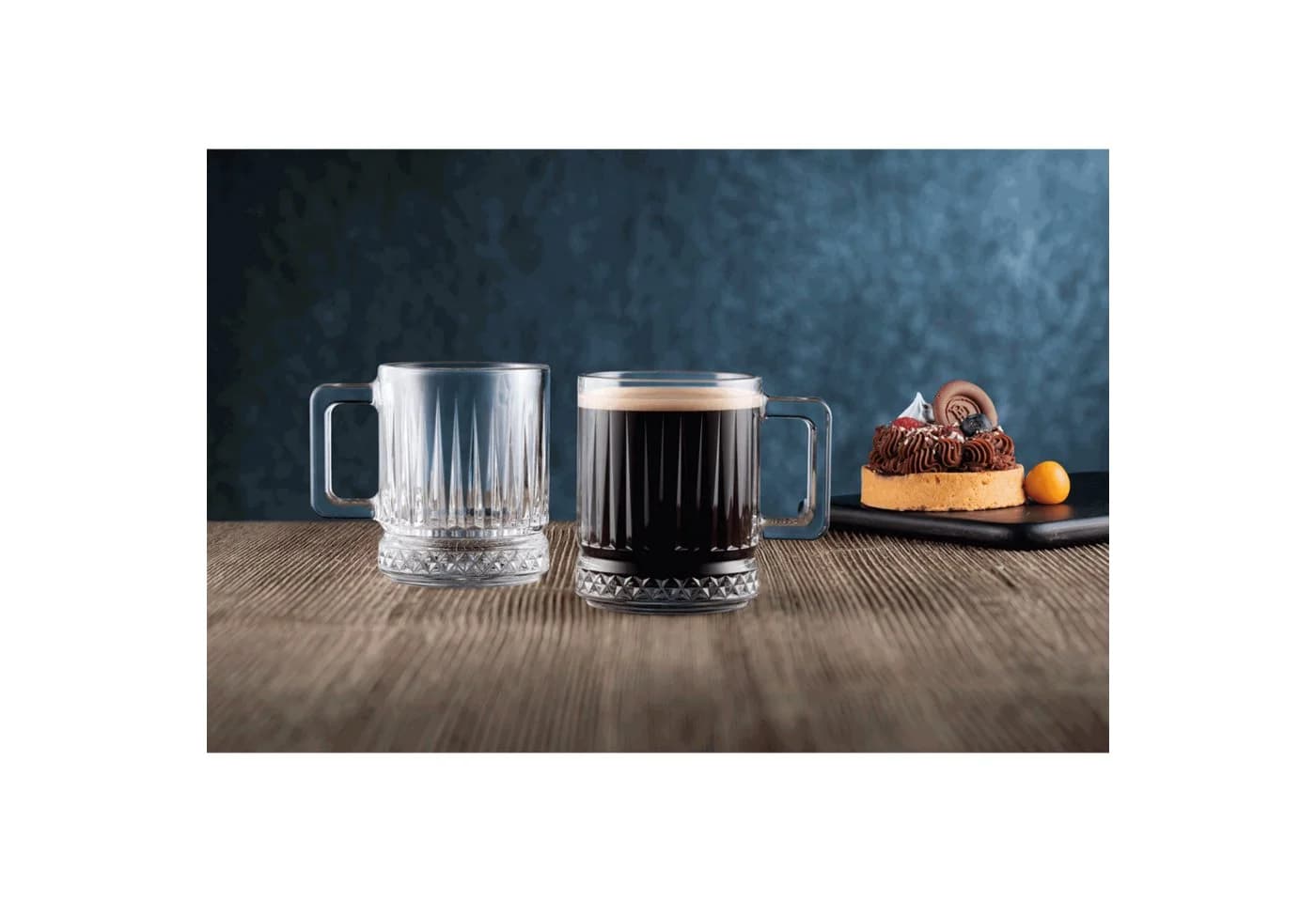 Pasabahce Teeglas-Set 2-tlg. Elysia 250ml Glas transparent mit Quarzgriff