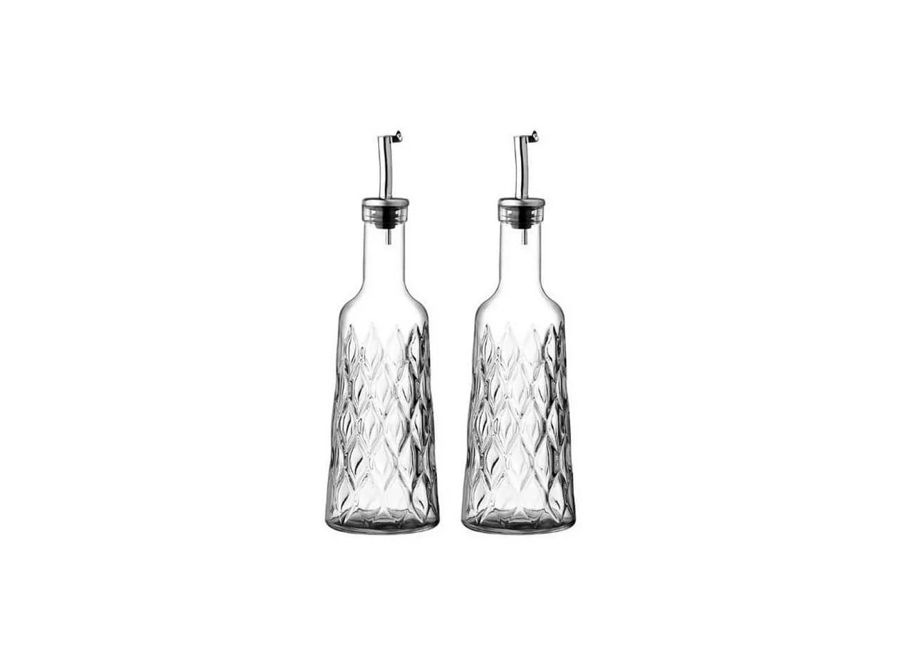 Pasabahce Menage-Set Leafy 2er Set Öl- & Essigflasche Glas Transparent - Bild 2