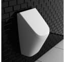 Vitra Wand-Urinal Komplettset mit Deckel und Siphon - Weiß Bild 1