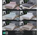 ARGAHOME Spannbettlaken 100% Baumwolle Gewebter Stoff Rundum-Gummizug Weiss Bild 4
