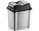 hobby life Abfalleimer mit Push-Deckel Modern Schwarz Bild 2