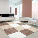 Hochflor-Teppich AYYILDIZ TEPPICHE "Life Shaggy 1501" Kariert Bild 2