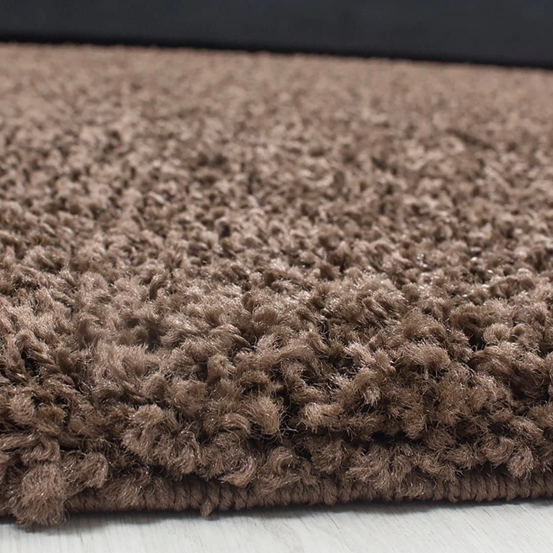 AYYILDIZ TEPPICHE Life Shaggy 1500 Hochflor-Teppich Braun Uni - Bild 4