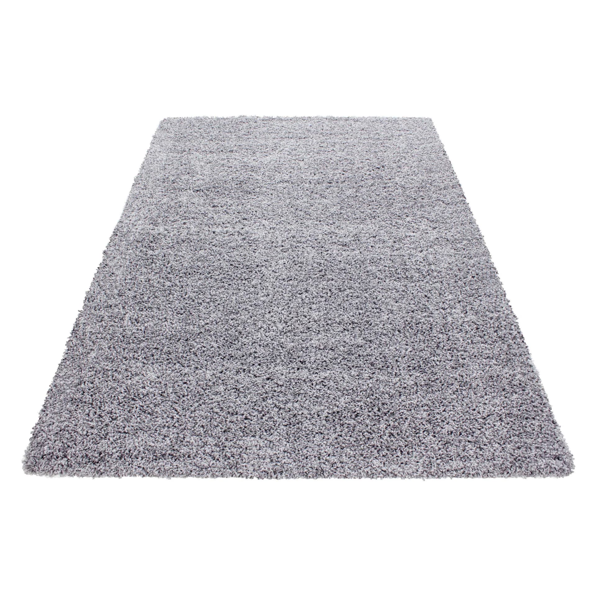 AYYILDIZ TEPPICHE Life Shaggy 1500 Hochflor-Teppich Grau Uni