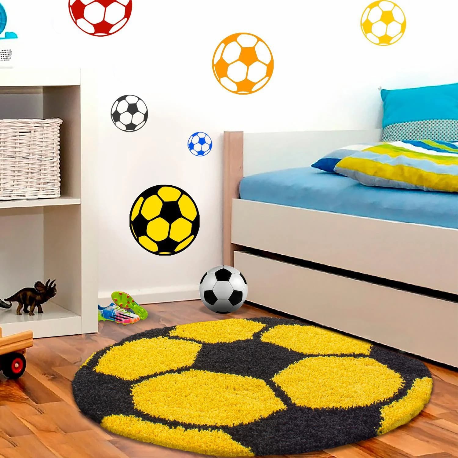 AYYILDIZ TEPPICHE Kinderteppich Fun 6001 Gelb Rund 100cm - Bild 2