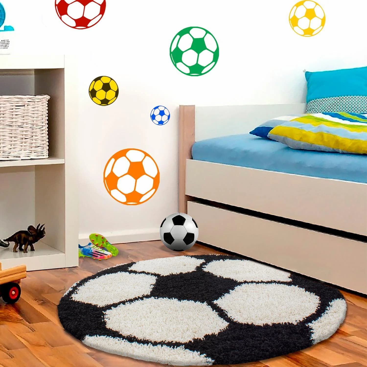 Kinderteppich Fun Schwarz/Weiß Ø ca. 120cm Mömax DE - Bild 2