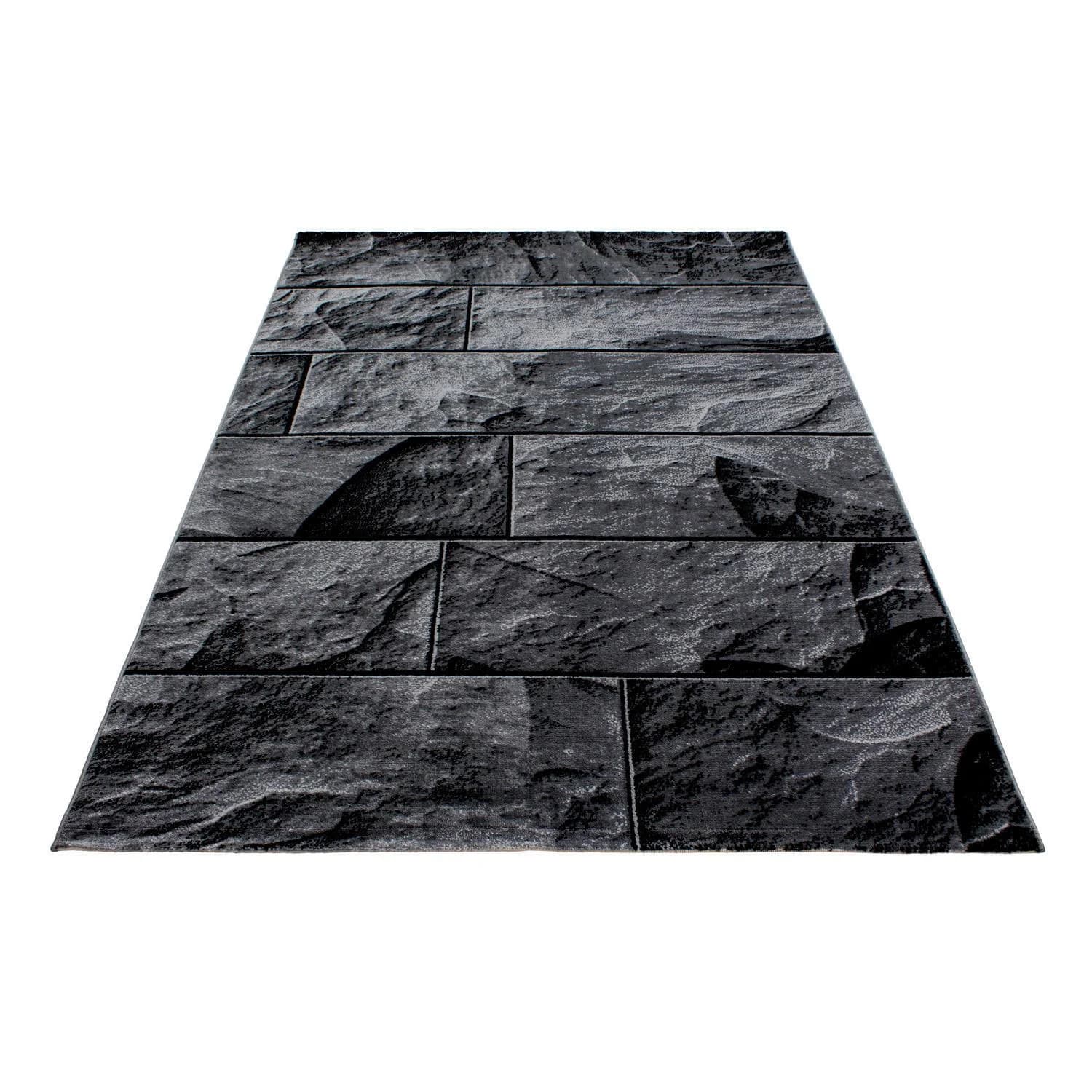 Webteppich Parma Schwarz ca. 120x170cm