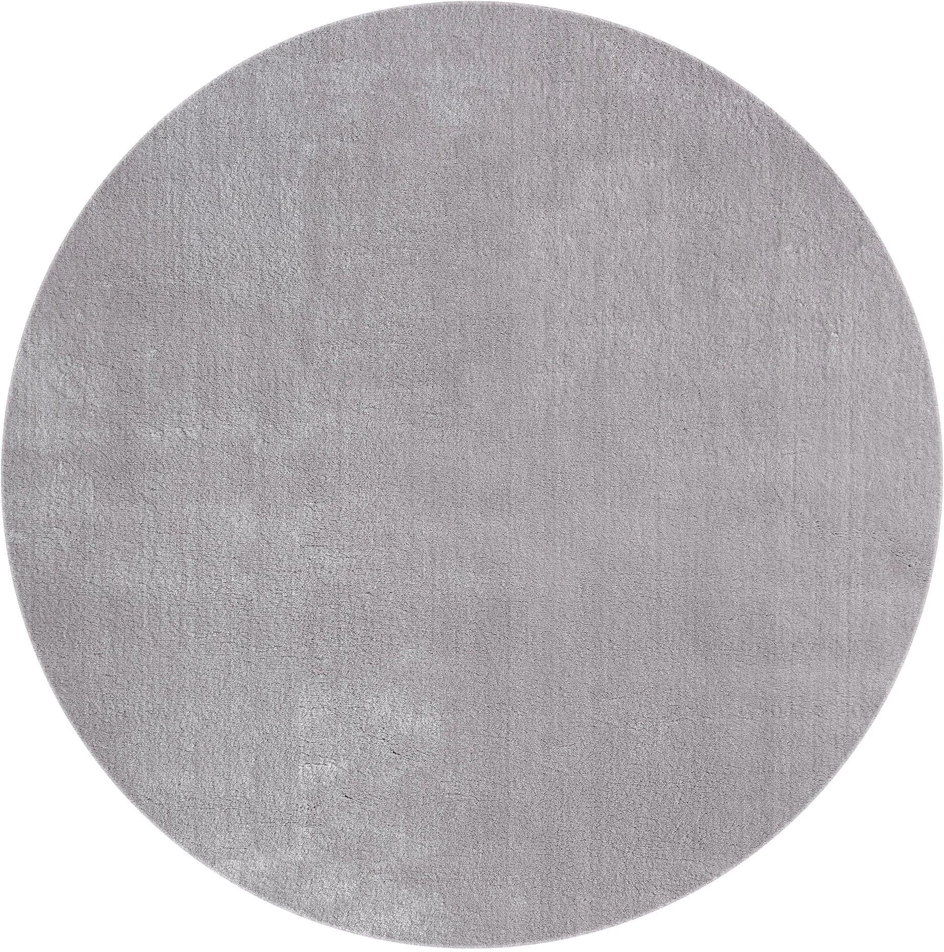 MERINOS Loft 37 Kunstfellteppich Grau Rund 200cm