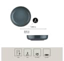 Kütahya Porselen Suppenteller Set 2tlg 20 cm Blau Bild 1