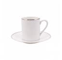 Karaca Kaffeeservice Elda 12-tlg. Weiß/Gold Porzellan Bild 4