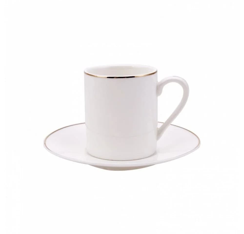 Karaca Kaffeeservice Elda 12-tlg. Weiß/Gold Porzellan - Bild 4