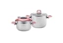 Karaca Perfect Pink Schnellkochtopf-Set 4+6 Liter Edelstahl Rosa Bild 2