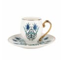 Karaca Kaffeeservice 4-teilig Weiß Iznik-Muster Porzellan Bild 4