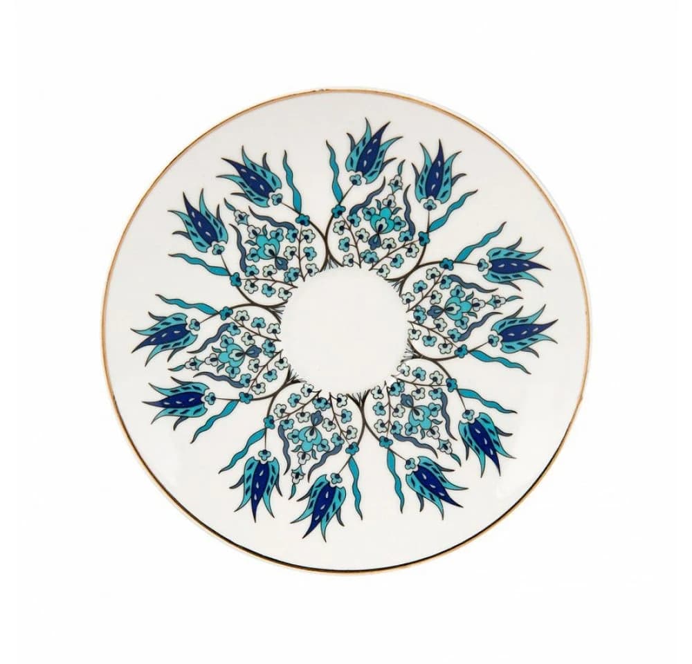 Karaca Kaffeeservice 4-teilig Weiß Iznik-Muster Porzellan - Bild 5