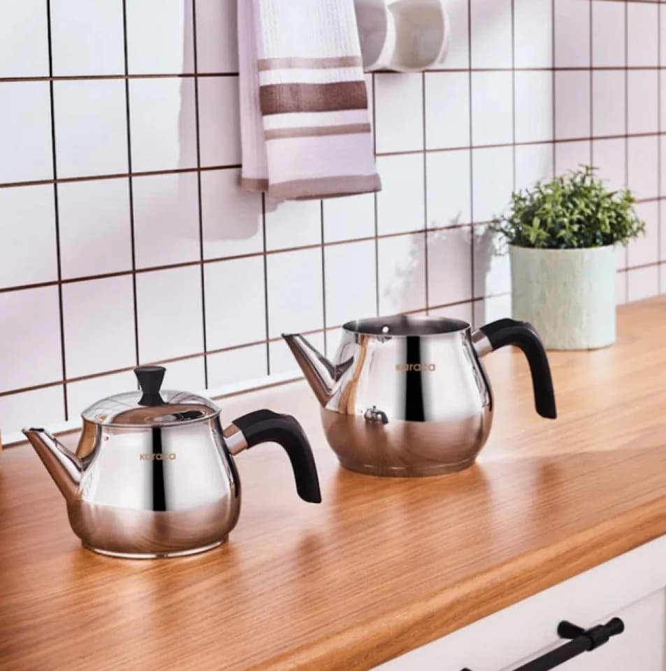 Karaca Kayra Teekannen-Set 2,7L Edelstahl Schwarz Induktion - Bild 3