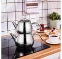 Karaca Layla Teeservice Metall 1L Teekanne & 1,75L Wasserkocher Set Bild 5